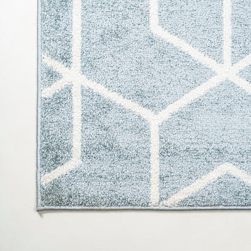 Tumbling Blocks Modern Geometric Area Rug 2
